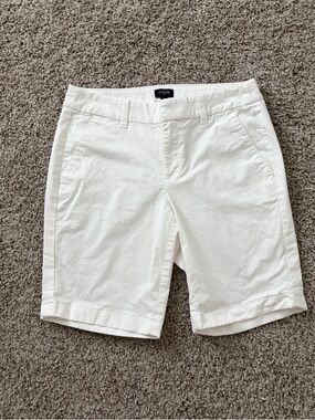 J. Crew White Women's Bermuda Shorts